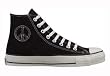 Chuck Taylor All Star Hi Top Custom with Black/Silver Peace
