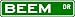BEEM Street Sign ~ Family Lastname Sign ~ Gameroom, Basement, Garage Sign
