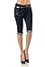 VIRGIN ONLY Women's Slim Fit Stretch Denim Bermuda Shorts