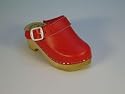 Clogs Kinderklogs Fersenriemen rot