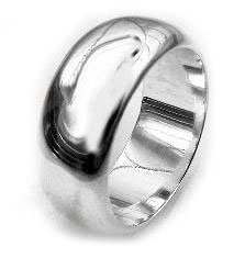 Solid Sterling Silver 8mm Wedding Band Ring(Sizes 5,6,7,8,9,10,11,12)