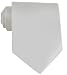 Carlo Palazzi Mens Hand Made Solid White Designer Silk Neck Tie