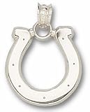 Indianapolis Colts NFL Horseshoe 5/8 Pendant (Silver)