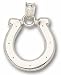 Jewelry : Indianapolis Colts NFL Horseshoe 5/8" Pendant (Silver)