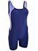 Maru Ladies Pacer Etro Legged Swimming Swimsuit - FS3778 - Navy/Lilac - Size 10