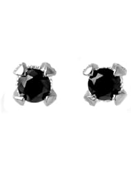 Natural 1.0 ctw Diamond Stud Earrings 14K White Gold