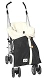 Shearling Fleece Snuggle Bub- Black