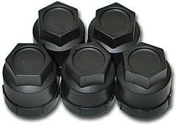 SLP 82552 Lug Nut with Black Caps, (Pack of 20)