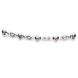 Red Gem Romantic Heart Belly Chain