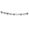 Red Gem Romantic Heart Belly Chain