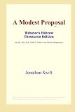 A Modest Proposal (Webster's Hebrew Thesaurus Edition)