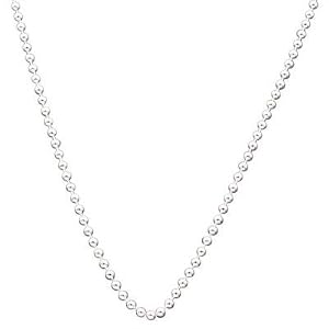 1.5mm Sterling Silver Bead / Ball Chain in 16", 18", 20", 24" and 30" Lengths, #8421