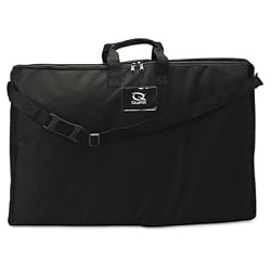 Quartet 156366 Quartet Tabletop Display Carrying Case, Canvas, 12w x 2-1/2d x 12h, Black
