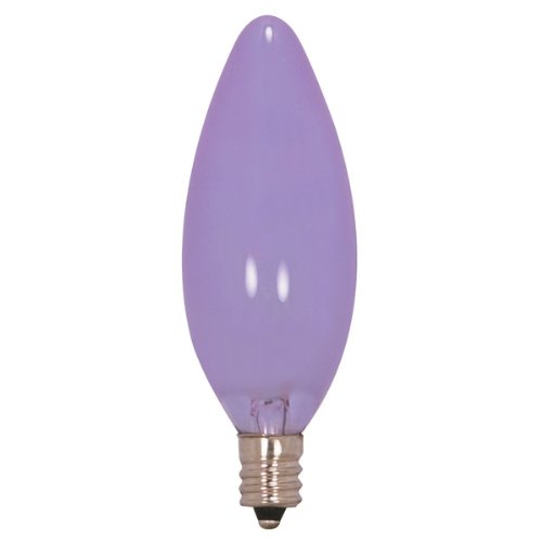 Neodymium - 40 Watt - 2000 hrs - 120 Volt - Frosted - Straight Tip - 3-7/8 in. Lg - Candelabra Base - Chandelier Bulb - Verilux C32F40VLX