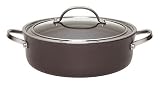 Circulon 80486 10-1/2-Inch/4-Quart Covered Tapered Sauteuse