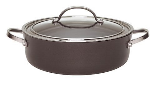 Circulon 80486 10-1/2-Inch/4-Quart Covered Tapered Sauteuse
