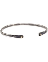 Melissa Joy Manning "Mixed Metal" 14k Gold and Sterling Silver Cuff Bracelet