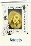 A Baby Shower Invitation For / Name Specific / Mario Card