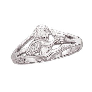 The Perfect Sterling Silver Angel with Holy Spirit-Dove Ring for Women