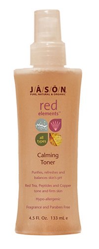 Jason Red Elements Fragrance Free Calming Toner for All Skin Types, 4.5-Ounce Bottles (Pack of 2)