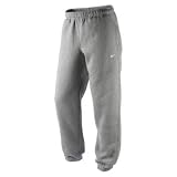 Nike Herren Hose Squad Fleece Elastic Hem, dark grey heather/white, XL