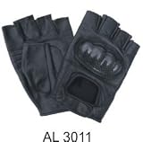 KEVLAR KNUCKLES Premium Leather Fingerless Glove