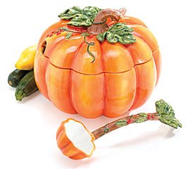 Fall Pumpkins Pumpkin Shape Soup Tureen With Pumpkin Shape Ladle Kitchen Decor Autumn Decor