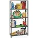 Edsal 7212H Gray Heavy Duty Steel Shelving Unit, 36" Width x 72" Height x 12" Depth