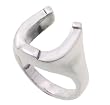SilverBin Sterling Silver High Polish Chunky Horseshoe Band Ring
