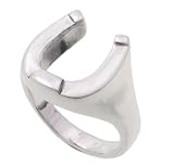 SilverBin Sterling Silver High Polish Chunky Horseshoe Band Ring