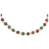 Pine Sports Bobby Labonte Clay Beaded Necklace w/ Silver Spacers