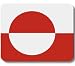 Greenland Greenlandic Flag Mousepad Mouse Pad Mat