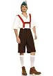 4PC German Beer Lederhosen Men's Holiday Party Costume