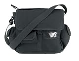 Urban Explorer Black Canvas Shoulder Bag