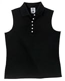 Port Authority - Ladies Sleeveless Sport Shirt Black-S