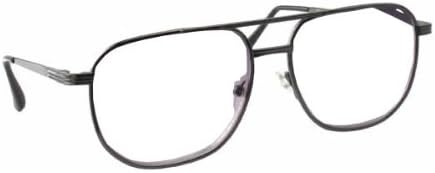 Calabria 1106 Metal Aviator Reading Glasses in Gun-Metal or Gold