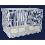 Brand New Aviary Bird Cage 30x18x18 W Divider,WHT