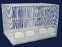 Brand New Aviary Bird Cage 30x18x18 W/Divider,WHT