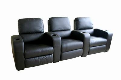Home Theater Seating 3-Row-Black