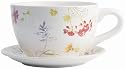 Lifestyle Products, Sketchbook Tea Cup & Saucer Planter, 16.5 x 33.5 x 25.5 cm