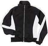 NEW Sport-Tek - Ladies Two-Tone Fleece Jacket Black/White-2X