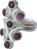 Sterling Silver Mens Finger Rings with Gemstone Handmade Indian Jewelry