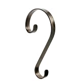 2-Piece Nickel Scroll Stocking Hanger Set