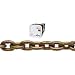 Campbell 0510626 System 7 Grade 70 Carbon Steel Transport Chain in Square Pail, Yellow Chromate, 3/8" Trade, 0.41" Diameter, 45' Length, 6600 lbs Load Capacity
