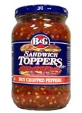 B & G Hot Chopped Pepper Toppers 12 ct.