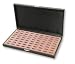 Wide Slot Jewelry Ring Display Storage Case Holds 72 Rings