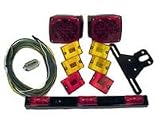 Square LED Trailer Light Kit w/ 6 Marker Lights