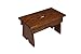 Amish Craftsman Step Stool Solid Oak, Handmade Amish Footstool for Kitchen, Bedroom, Living Room, or Bathroom