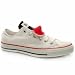 Converse All Star Lo Double Tongue - 9 Uk - White & Red - Fabric