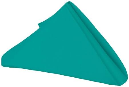 20 Inch x 20 Inch Turquoise Polyester Napkins 12 Ct
